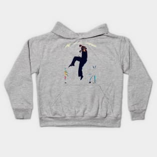 Retro Karate Kick Kids Hoodie